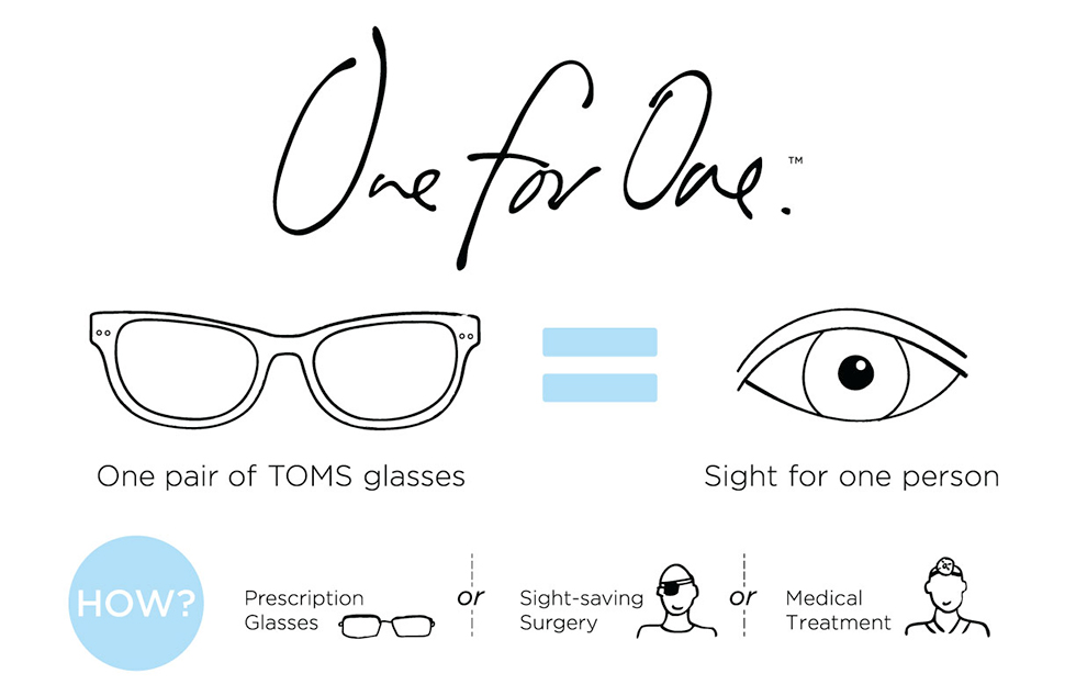 TOMS Eyewear Concept: One for One