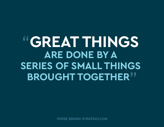 Great Things Are Small Things Together