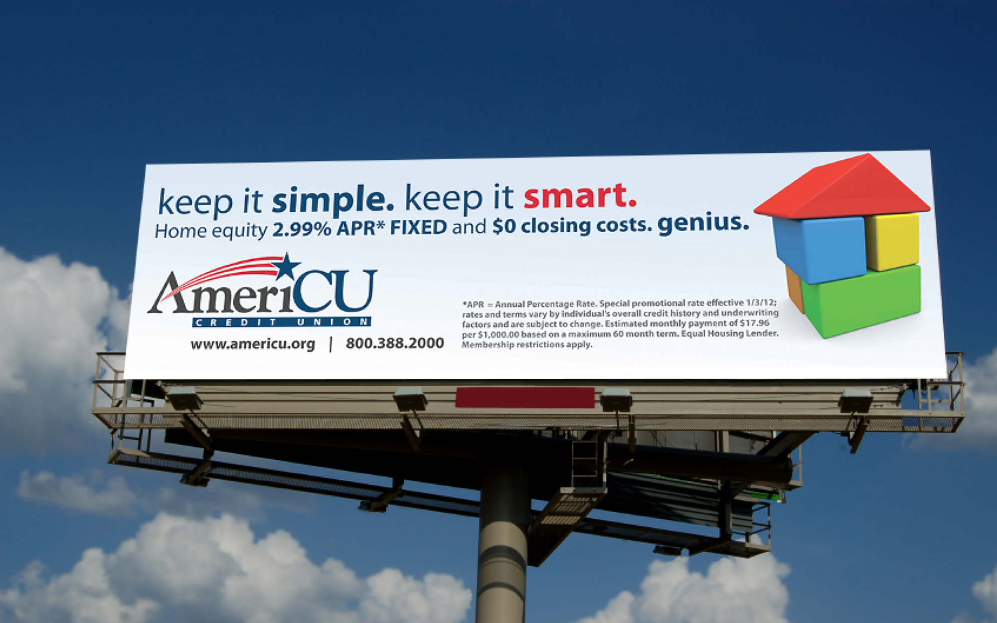 AmeriCU Home Equity Campaign Billboard